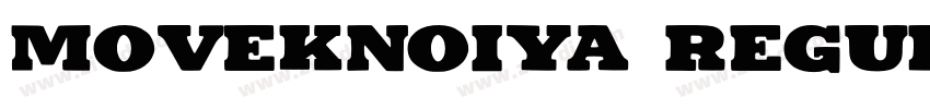 MovekNoiya Regular字体转换